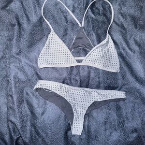 Acacia gray mesh bikini set Medium